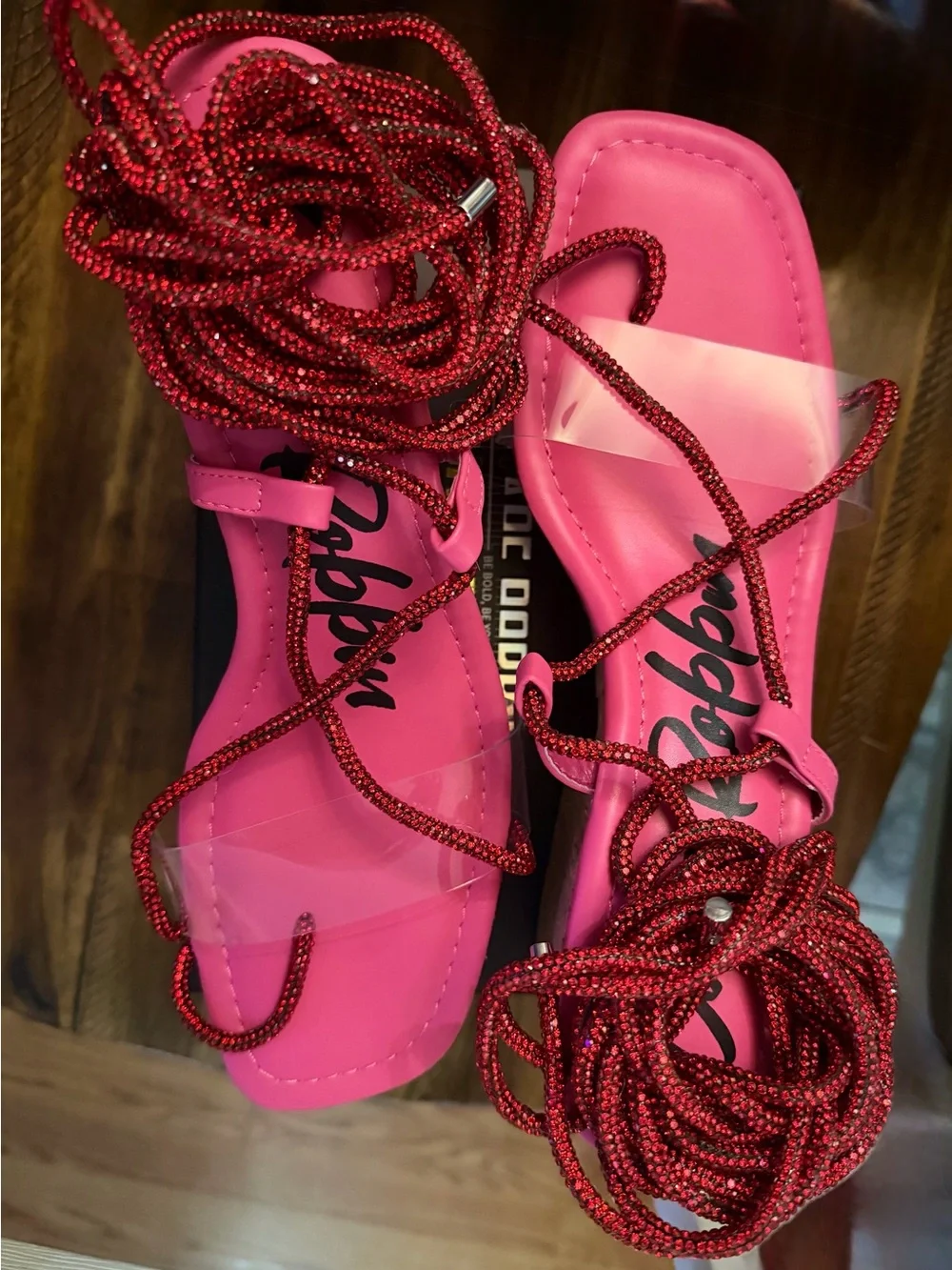 Pink Sona Platform Lace-Up Sandals by Cape Robbin Size 10
